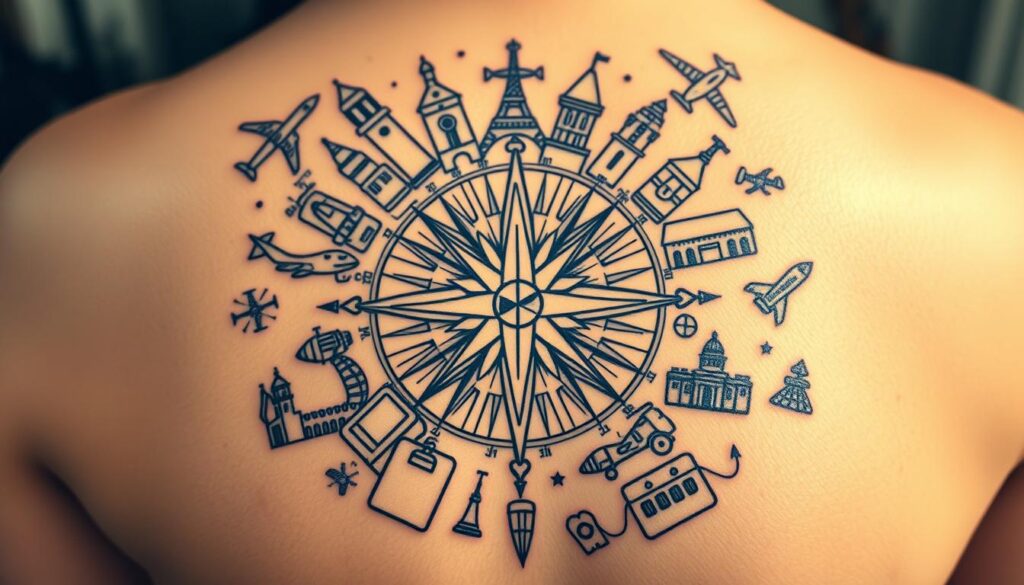Travel memories tattoos design inspiration Travel memories tattoos design inspiration