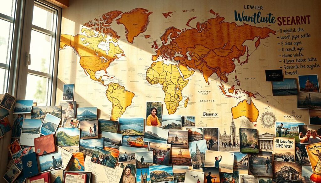 Globetrotter's Vision Collage Design Globetrotter's Vision Collage Design