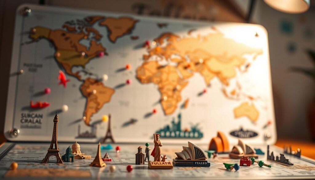 Magnetic Travel Maps Display