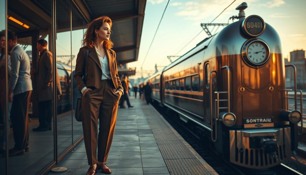 Train Travel Fashion Aesthetic Train Travel Fashion Aesthetic