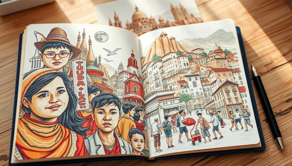 Travel Sketchbook Cultural Illustrations Travel Sketchbook Cultural Illustrations