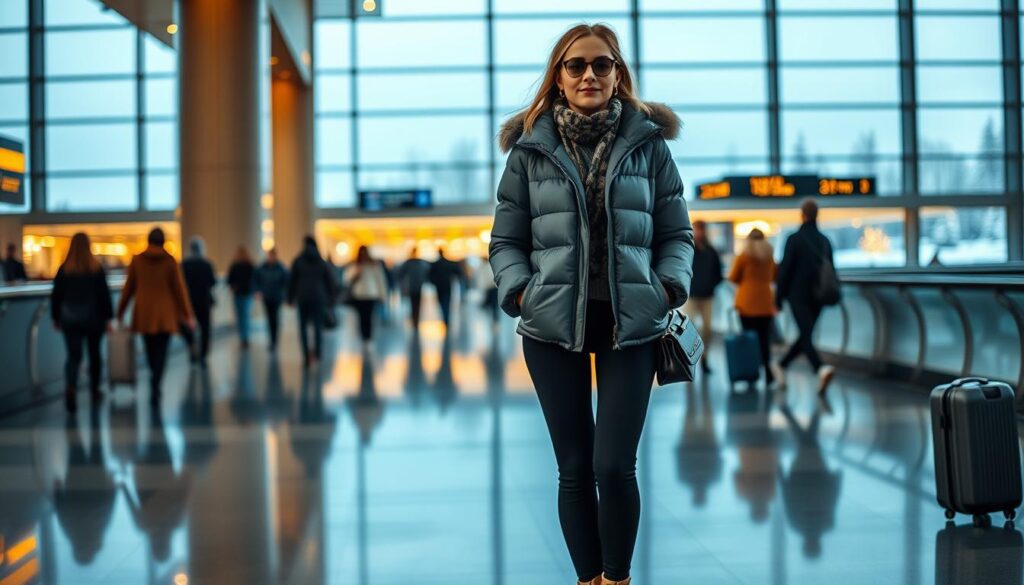 Winter Travel Outfit Airport Style Winter Travel Outfit Airport Style