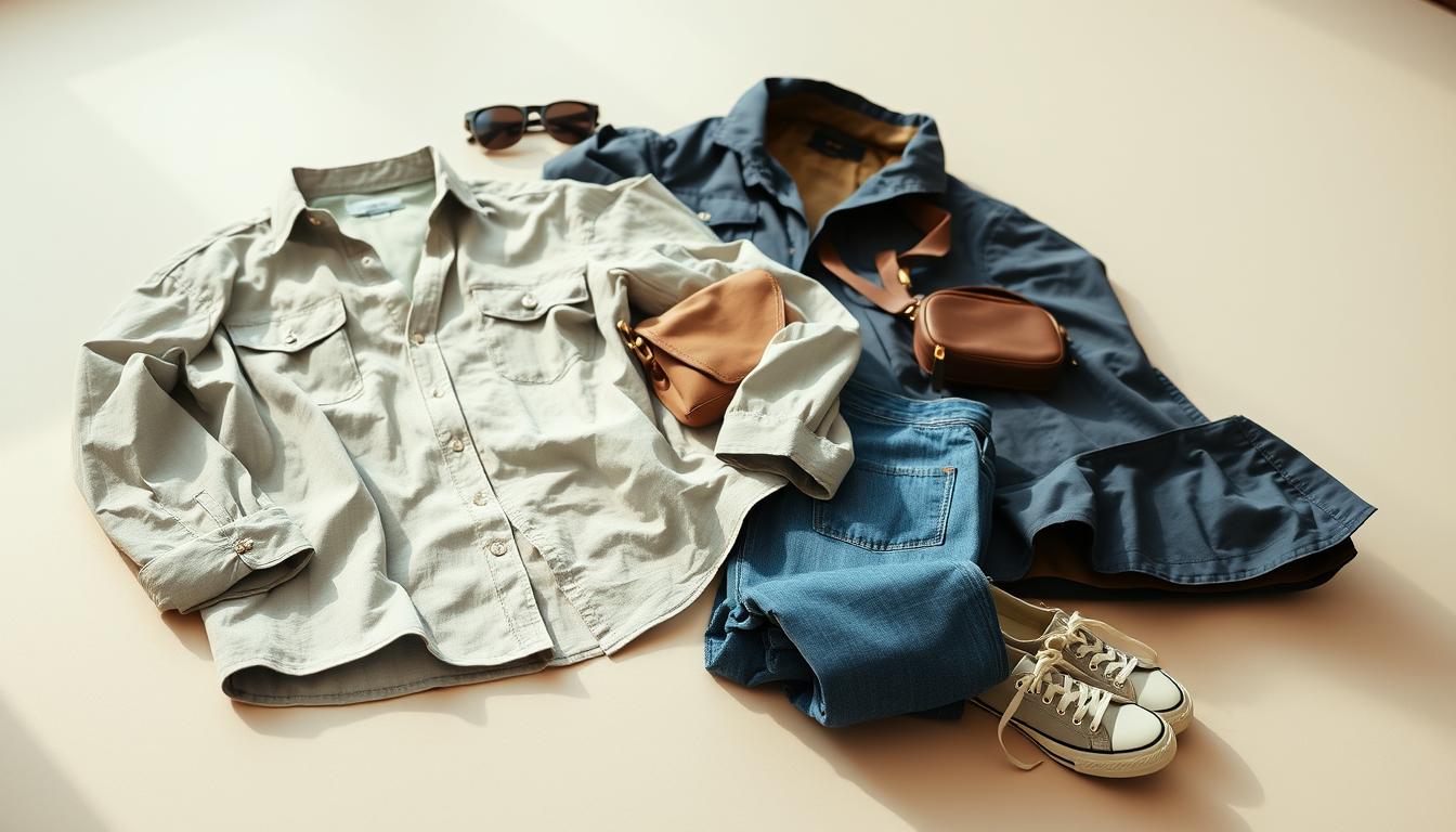 casual travel outfit